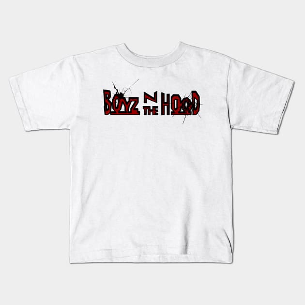 Boyz N The Hood, bullet hole Kids T-Shirt by TrendsCollection